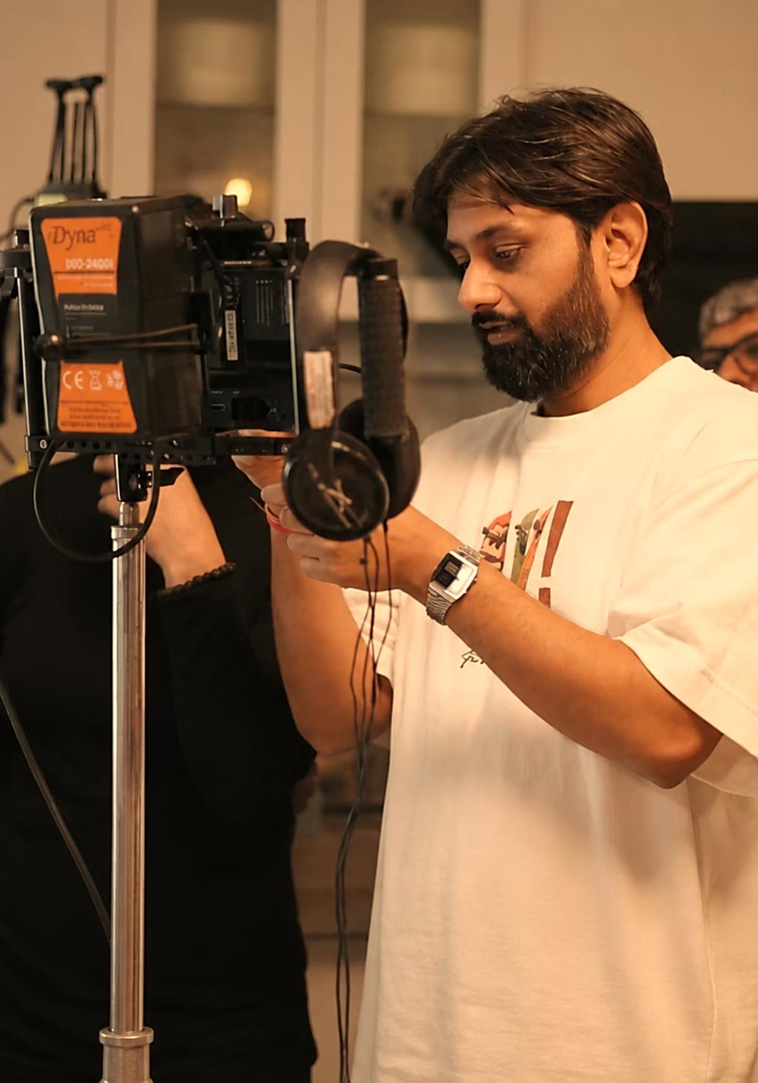Director Ashish Asthana on set